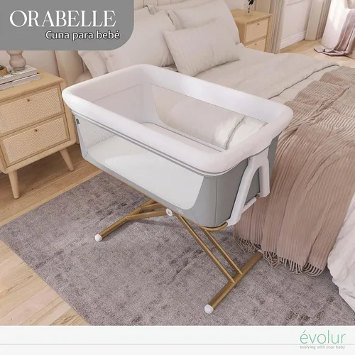 Vista 6 de Evolur Orabelle - Cuna portátil para bebé, plegable con bolsa de viaje