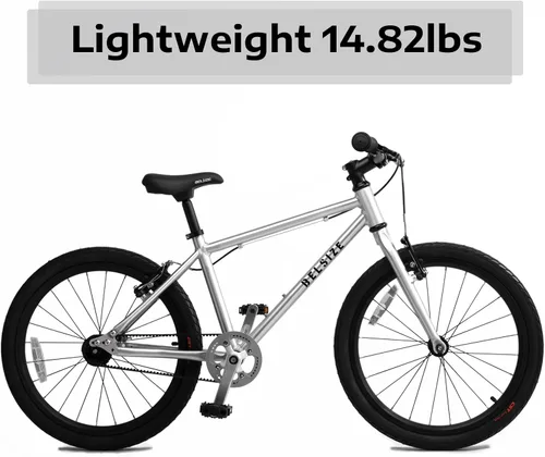 Vista 10 de A11N SPORTS BELSIZE - Bicicleta para niños de 20 pulgadas, bicicleta ligera de aleación de aluminio (solo 14.82 libras) para niños de 7 a 10 años