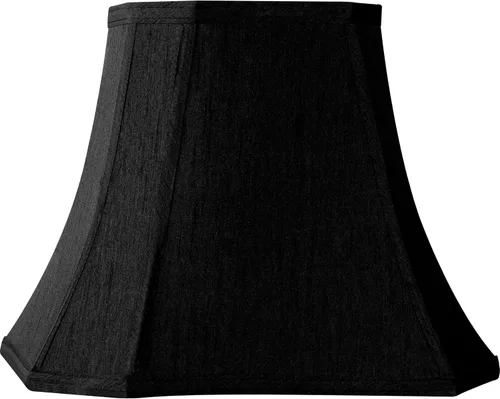 Vista 17 de GO&SO Pantalla de lámpara de esquina de corte cuadrado, 8x14x11 pulgadas, pantalla mediana para lámpara de mesa beige, tela natural hecha a mano
