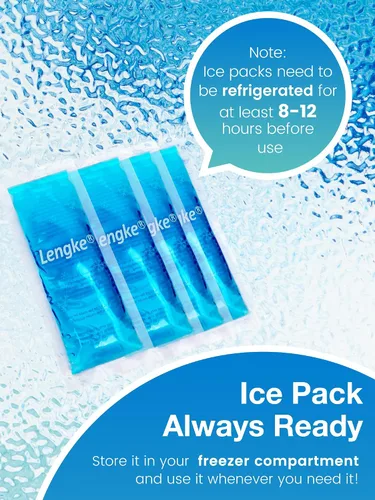 Vista 3 de LengKe Bolsa de hielo para enfriador de insulina, bolsa de hielo aprobada por la Tsa y pequeñas bolsas de hielo para enfriador de medicamentos