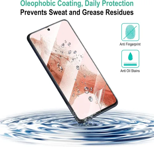 Vista 9 de Protector de pantalla para Galaxy S22 Plus con protector de lente de cámara para Samsung Galaxy S22 Plus 5G, 6.5 pulgadas híbrido flim [7H]