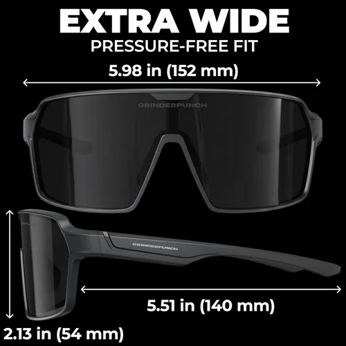 Vista 5 de grinderPUNCH Lentes de sol deportivos polarizados para hombres y mujeres, con protección UV, para béisbol, correr, ciclismo, esquí y pickleball