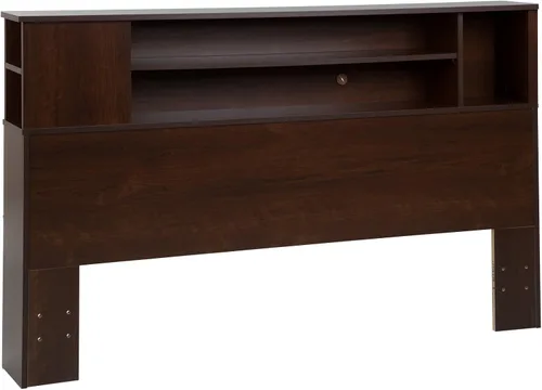 Vista 2 de South Shore, cabezal, armazón biblioteca Vito Collection Queen, 60 pulgadas, color chocolate, Madera, Sumptuous Cherry
