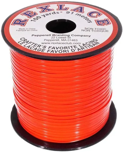 Vista 6 de Craft County Rexlace Plastic Craft Lace - Encaje para manualidades, 3/32 pulgadas (verde manzana)