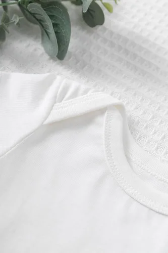 Vista 2 de Level 1 Adorable Baby Romper 100% Soft Cotton Onesie Bodysuit for Newborns & Infants