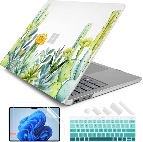 Vista 17 de Batianda Aurora - Funda prémium para laptop Microsoft Surface 5 4 3 de 15 pulgadas con reposamanos de metal, carcasa rígida de plástico