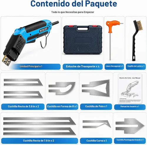 Vista 6 de Nuevo modelo: cortador de espuma, cuchillo eléctrico caliente, kit de herramientas de corte de espuma, kit de herramientas de corte de espuma