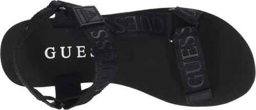 Vista 3 de Guess Sandalias Avin de cuña para mujer, Dorado