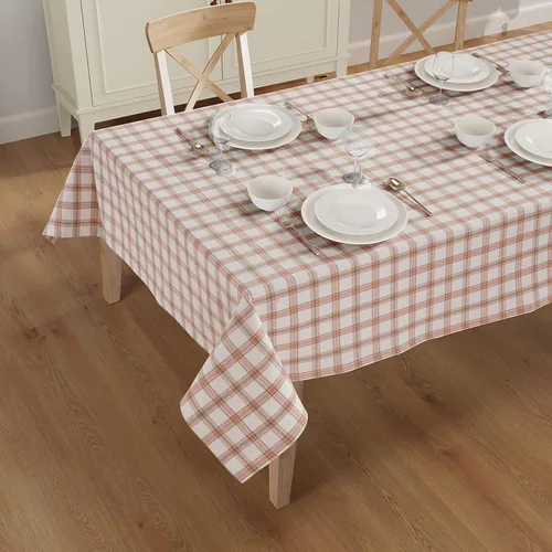 Vista 33 de Mantel de mesa rectangular - Cubierta de mesa - Algodón con costura mitrada - Fundas de mesa a cuadros para cocina, comedor, bodas, decoraciones