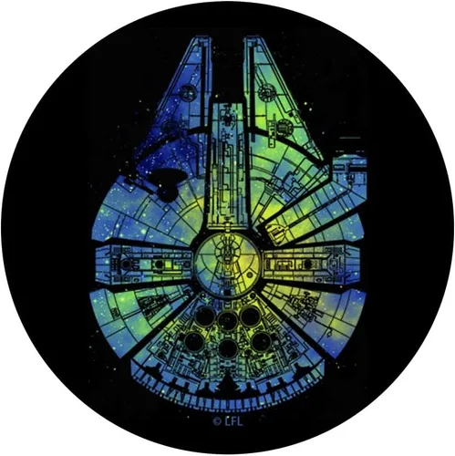 Vista 3 de Star Wars Millennium Falcon Tie Dye Galaxy Fill PopSockets PopGrip: agarre intercambiable para teléfonos y tabletas