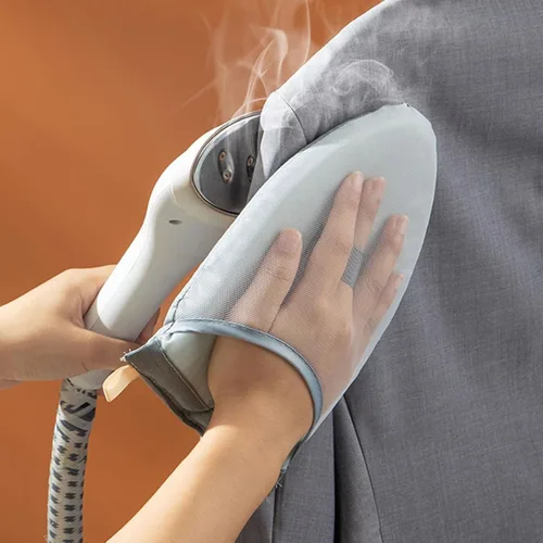 Vista 2 de Bluelans Guantes de planchado de vapor para prendas con bucle para el dedo, tabla de planchar para colgar ropa, tabla de vapor de mano, guantes
