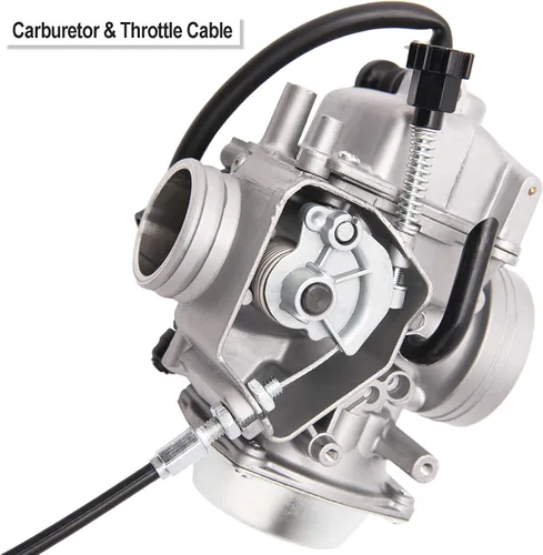 Vista 5 de Carburador compatible con Honda Fourtrax 300 350 Foreman 400 450 Rancher 350, repuesto para carburador Honda Fourtrax 300 Foreman 450 Rancher 350
