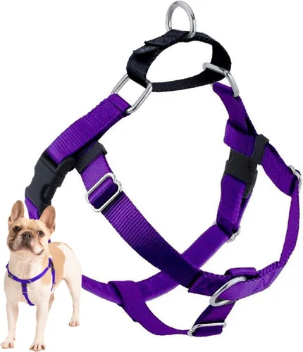 Vista 23 de 2 Hounds Design Freedom - Arnés para perro sin tirones, arnés ajustable, fácil de caminar y control cómodo, se adapta a perros pequeños, medianos