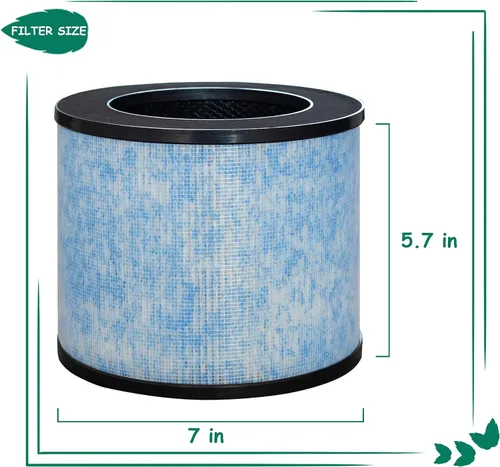 Vista 6 de Repuesto de filtro F100, compatible con el purificador de aire pequeño Instant® AP100, filtro HEPA verdadero de grado H13 con revestimiento