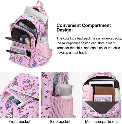 Vista 8 de CLUCI Mochila para mujer, paquetes con mochila para niños y niñas