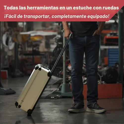 Vista 9 de 515 PCS Kit de herramientas para el hogar general Kit de herramientas de aluminio Trolley Case Set para hombres