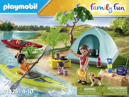 Vista 4 de Playmobil Acampada con kayaks