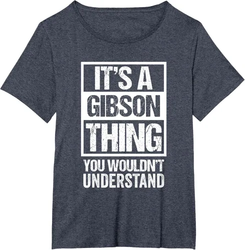 Vista 54 de It's A Gibson Thing You would Not Understand - Camiseta con nombre familiar, Negro, S