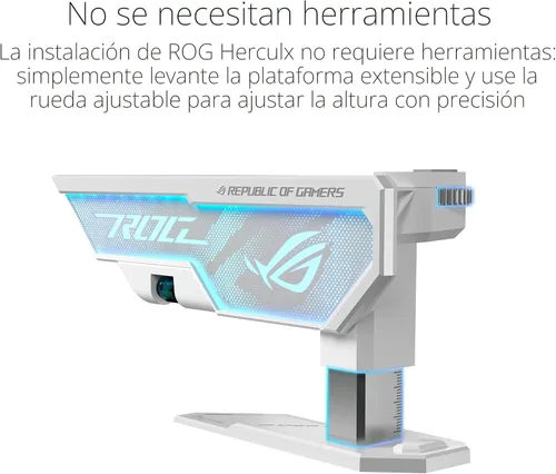 Vista 3 de ASUS ROG Herculx Porta tarjeta gráfica Edición Blanca