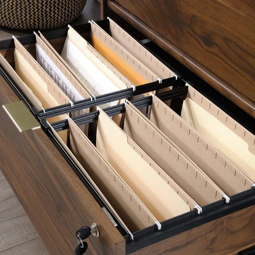 Vista 8 de Sauder Clifford Place Archivador Lateral, acabado Grand Walnut