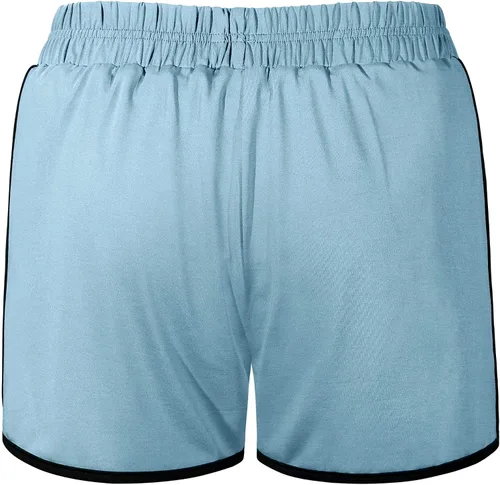 Vista 2 de Fulbelle - Pantalones cortos deportivos de doble capa para mujer, elásticos, con bolsillos