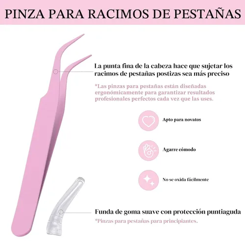Vista 4 de Mayhug Kit de Pegamento Bond y Sellador para Racimos de Pestañas con Removedor de Pegamento para Pestañas y Pinzas de Larga Duración, Resistente al