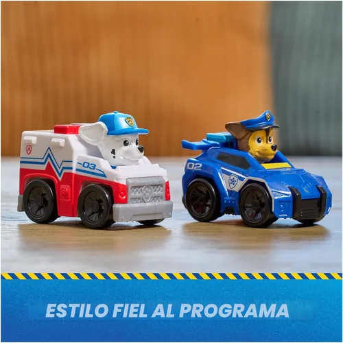 Vista 5 de Paw Patrol Búsqueda y rescate, Pup Squad Racers paquete de 6