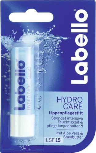 Vista 4 de Labello 1 protección médica, 1 Hydro Care, 1 paquete de bálsamo labial de rosa suave