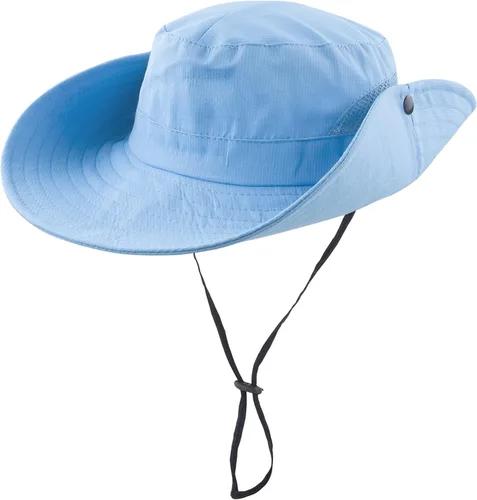 Vista 3 de Sombrero de cola de caballo para mujer, protección UV, ala ancha, plegable, para verano, playa, pesca, sombreros