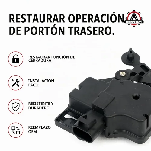 Vista 2 de Actuador de pestillo de bloqueo de puerta trasera para puerta trasera – Compatible con Cadillac, Chevrolet, GMC - Escalade, Escalade ESV, Escalade