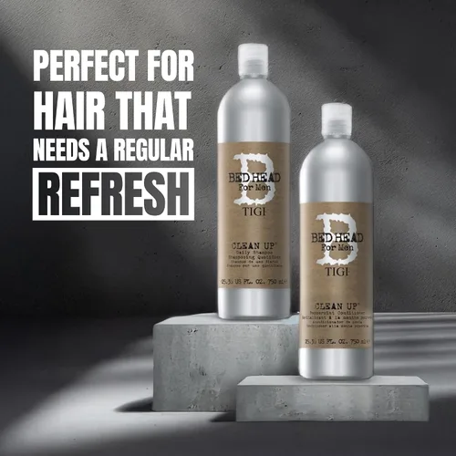 Vista 2 de Tigi Bed Head Clean Up. Champú de uso diario para hombre. 8,45 onzas