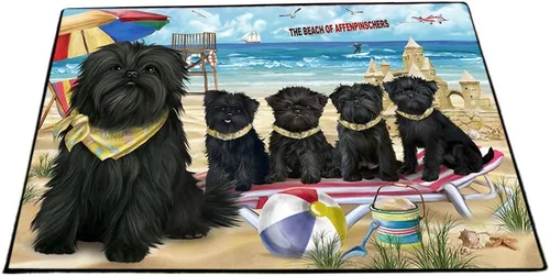 Vista 12 de Doggie of the Day Affenpinscher Dogs Floor Mat - 4th of July Independence Day - Best Dog Doormat - Protector Decor - Unique Portrait Art - Premium