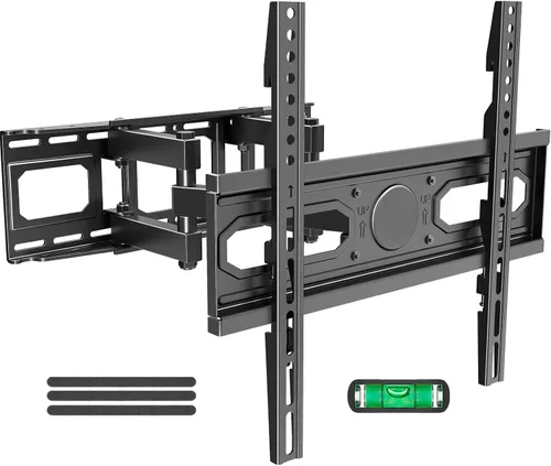 Vista 12 de MOUNTUP Soporte de pared para TV, soporte de TV inclinable para la mayoría de televisores planos/curvos LED LCD OLED de 26 a 60 pulgadas, perfil