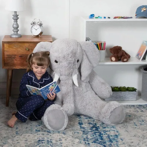 Vista 8 de Vermont Teddy Bear Peluche de elefante gigante de 4 pies USA Bear