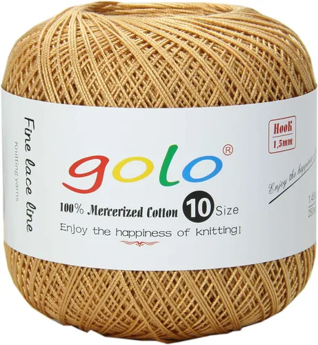 Vista 63 de Golo - 3 bolas de hilo de ganchillo tamaño 10, hilo de crochet para tejer a mano 102