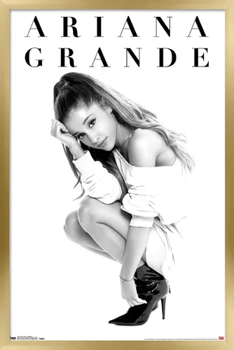 Vista 13 de Trends International Ariana Grande - Póster de pared de luna de miel, 22.4 pulgadas de largo x 14.7 pulgadas, versión enmarcada en madera de granero
