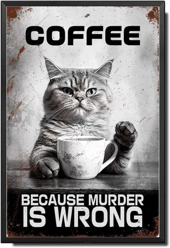 Vista 18 de Lygond Letrero de metal con texto en inglés «Bear That's What I Do I Drink Coffee I Hate People and I Know Things», decoración de invernadero