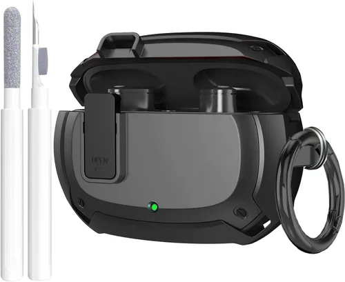 Vista 9 de Beats Studio Buds/Studio Buds+ Funda Protectora 2021/2023 para Hombres Clip de Bloqueo con Kit de Limpieza, GARTOO Beat Studio Bud Plus Funda