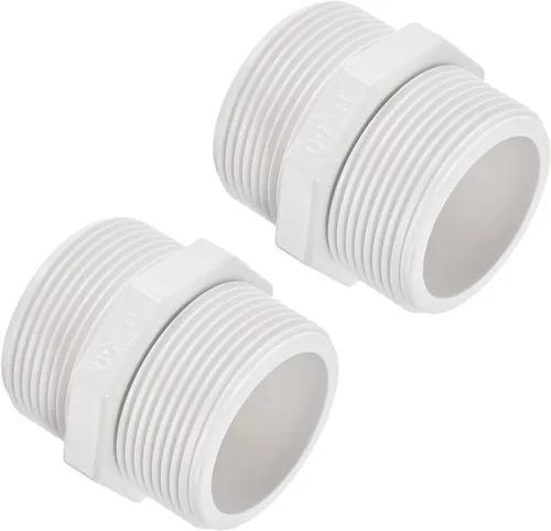Vista 14 de M METERXITY Paquete de 4 accesorios de tubería de rosca macho de PVC – conector de manguera adaptador de rosca macho hexagonal G1/2, adaptador