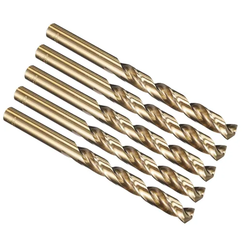Vista 233 de PATIKIL Broca Jobber de 0.039 in, vástago recto M35 cobalto 5% acero de alta velocidad 135° acabado dorado para metal duro de acero inoxidable - 2
