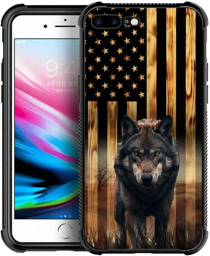 Vista 54 de DAIZAG Funda compatible con iPhone 7/8 Plus, protección completa, a prueba de golpes, antiarañazos, funda de poliuretano termoplástico para hombre