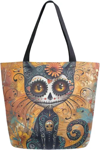 Vista 39 de Chic Funny Cute Pattern Big Handle Extra Large Shoulder Tote Bag for Beach Travel Weekender Gym Grocery Shopping