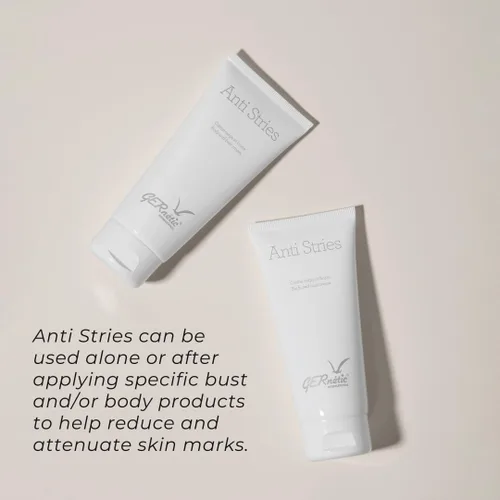 Vista 5 de Gernetic Anti-Stries Crema corporal reafirmante, soporte de elasticidad de la piel para cuerpo y busto, loción corporal hidratante, 4.4 onzas