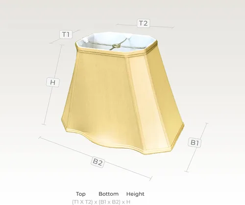 Vista 6 de Royal Designs BS-747-16AGL - Pantalla rectangular para lámpara básica, color dorado antiguo, 7 x 9 pulgadas x 16 pulgadas x 12.25 pulgadas