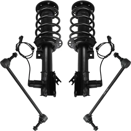 Vista 34 de Detroit Axle - Kit de 4 piezas RWD Puntales Delanteros Barras Estabilizadoras para Ford F-150 2021 2022 2023 2024, 2 Puntales con Resorte Helicoidal