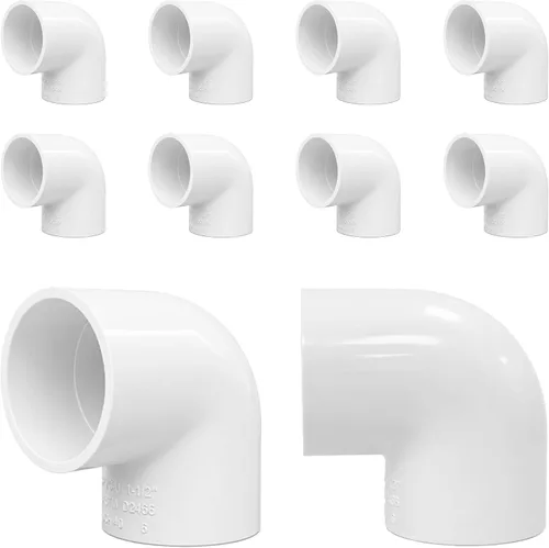 Vista 11 de Accesorios de codo de PVC de 90 grados de 1 pulgada, se adapta a tubos OD SCH40 de 1.315 pulgadas, paquete de 20 Conectores de grado de muebles