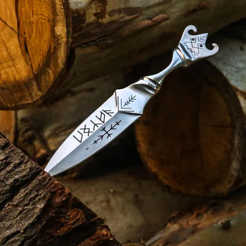 Vista 7 de PAL 2000 KNIVES Hecho a mano D2 Acero 10,4 pulgadas Cuchillo de Daga de Caza 3042