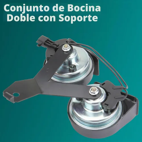 Vista 6 de MITZONE Conjunto de bocina con soporte compatible con Ford F-150 2009-2014 Reemplazar 9L3Z-13832-A