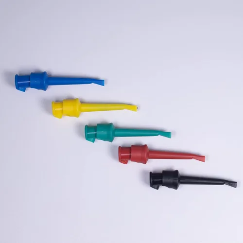 Vista 6 de Clip de gancho de prueba, kit de plomo de prueba de multímetro de gancho de clip de sonda mini agarrador para pruebas de circuito PCB IC
