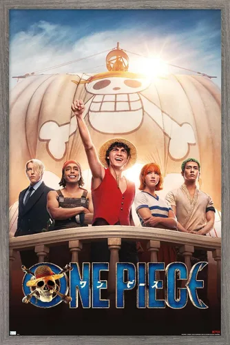 Vista 10 de Trends International Netflix One Piece - Póster de pared de una hoja, 14.72 x 22.37 pulgadas, versión enmarcada dorada Versión con marco dorado